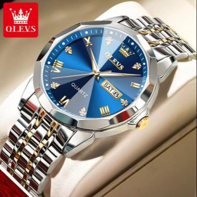 OLEVS 9931G New Exclusive Design Quartz Watch for Men blue